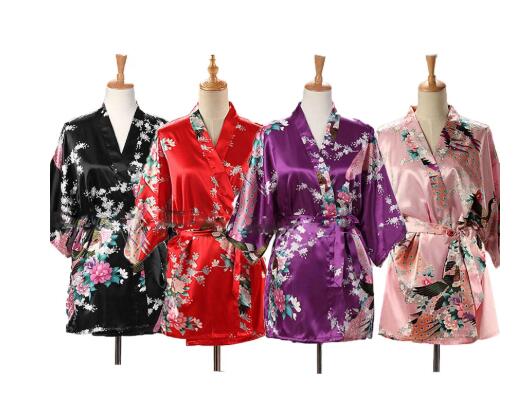 Lace Up Woman Peacock Print Ja - Kimono Yukata Cotton review and price